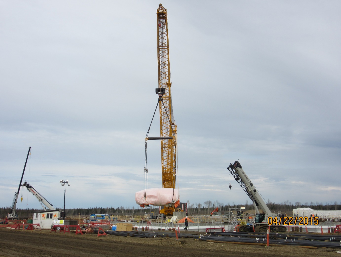 Shell Carmon Creek · field installation during construction.