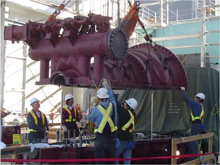 Kamloops Turbine & Mill Modernization · historical project photograph.