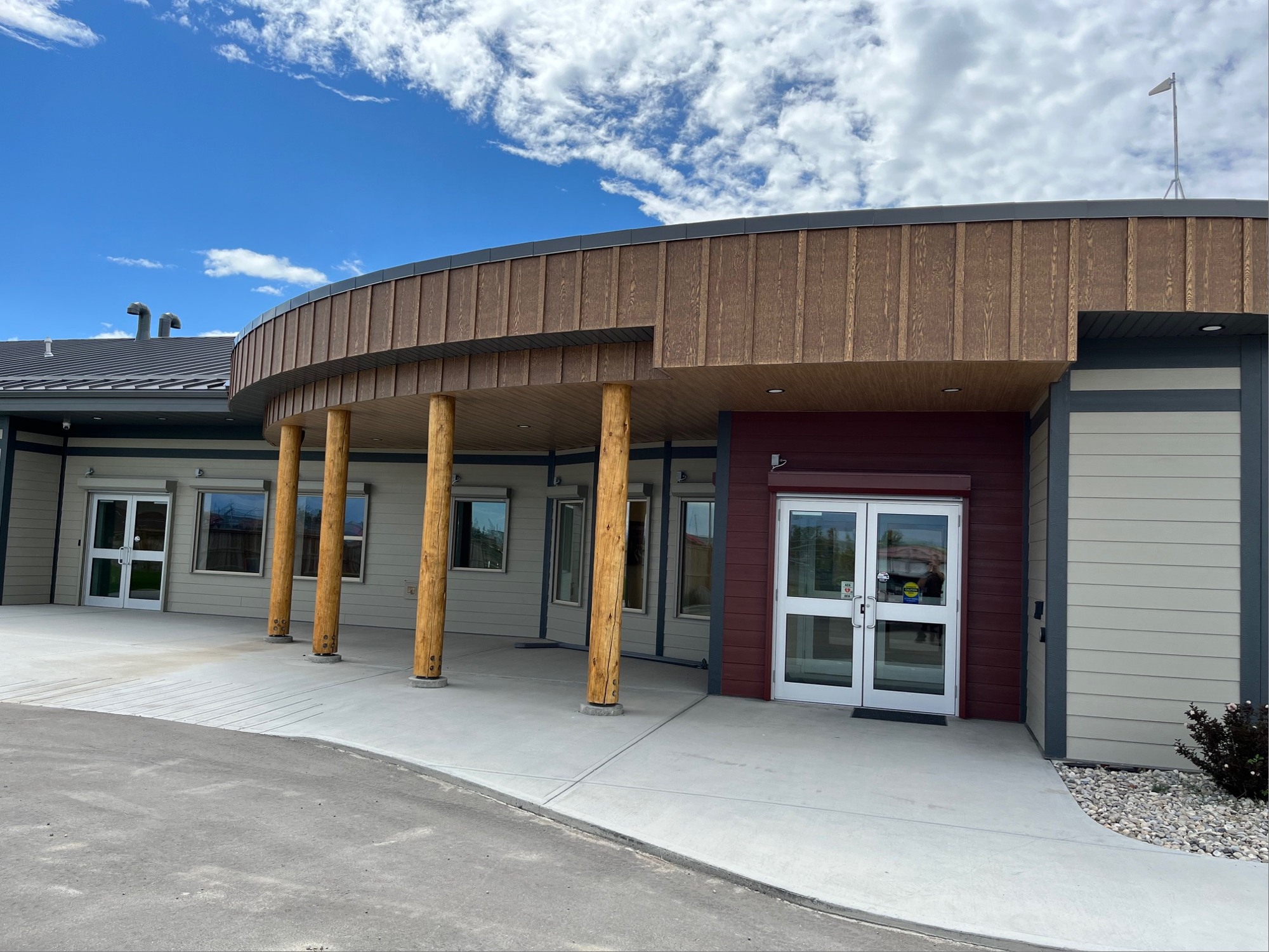 Piikani Family Centre · exterior photograph supplied with the 2024 advisory report.